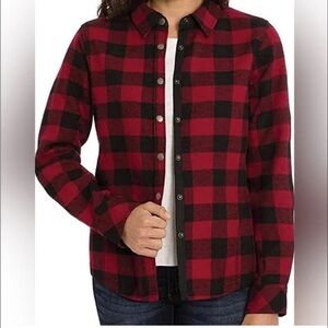 Orvis Women’s Pinnacle Fleece Shirt Jacket Plaid NEW Size XXL